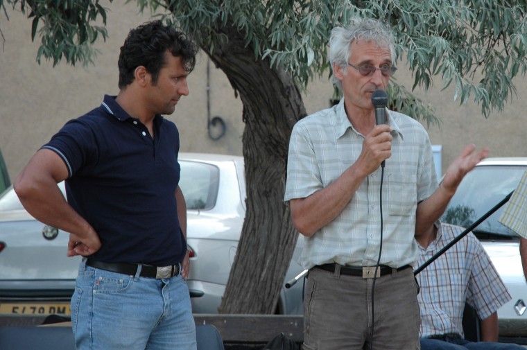 Abdel Salam, Jean et Claude en 2006 (1er groupe de Jalboun à Bages) (2)